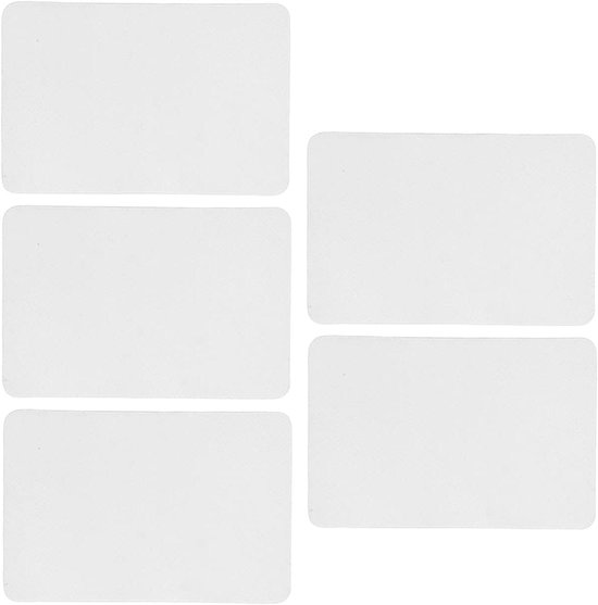 Reparatieset - Waterdichte patches - Bootonderhoud - Sterk PVC materiaal - 5 stuks - Wit van Merkloos