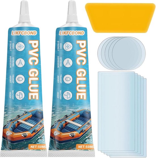 Reparatieset Zwembad - Lijm Kit - Lekken Dichten - Extra Sterk - 50ml 2 Stuks van Merkloos