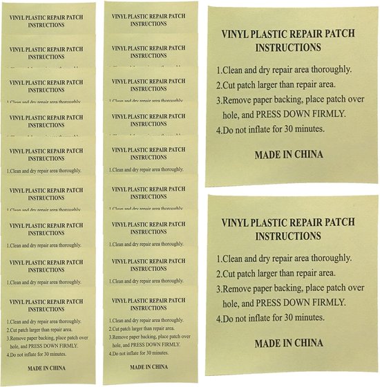 Reparatieset Zwembad - Liner Patch Kit - Lekkages Dichten - Zelfklevend Waterdicht - 5x5cm van Merkloos