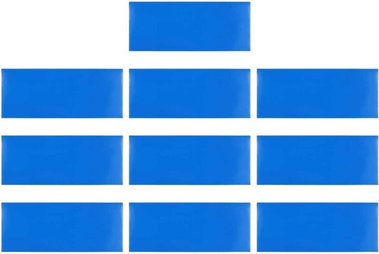 Reparatieset Zwembad - Luchtbed Pleisters - Lekkages Dichten - Sterke PVC Hechting - 25 x 10 cm - Blauw