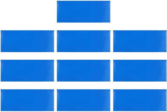 Reparatieset Zwembad - Luchtbed Stickers - Lekken Dichten - Sterke PVC Hechting - Verschillende Vormen - Blauw