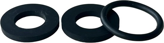 Reparatieset Zwembad - Pads en Ringen - Luchtinlaat Repareren - Behoud Originele Onderdelen - 3 Stuks - Zwart
