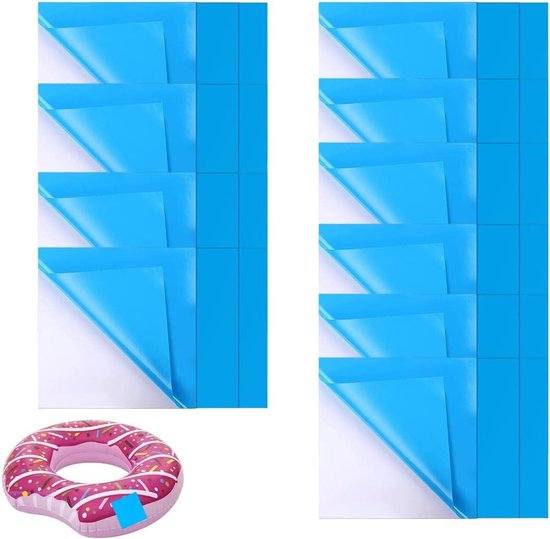 Reparatieset Zwembad - Waterdichte Patches - Lekkages Dichten - Zelfklevend PVC - 10x25.5 cm - Transparant
