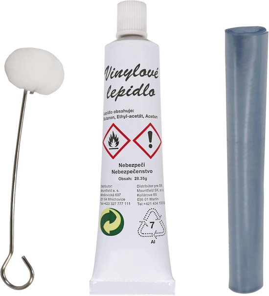 Reparatieset Zwembadfolie 3-Delig met Onderwaterlijm en Borstel voor Lekken