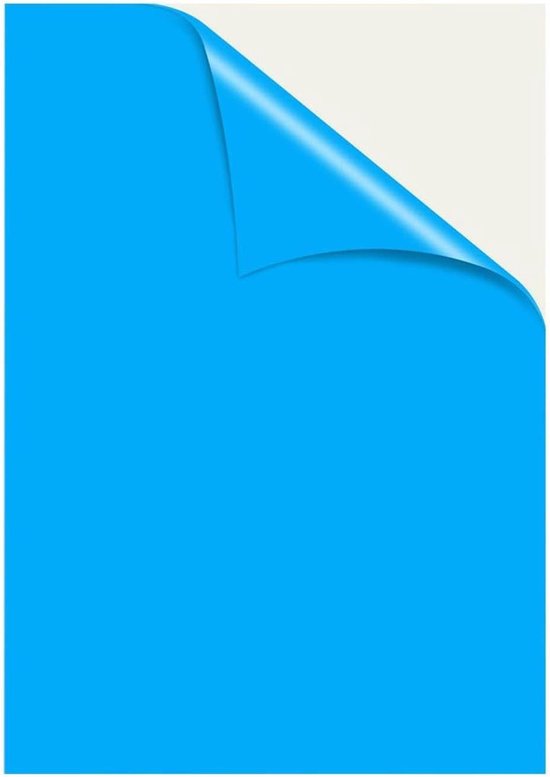 Reparatieset Zwembadfolie - Folieweefsel Reparatie - Lekkages Dichten - TPU Waterdicht Materiaal - 125x85cm - Blauw/Helder