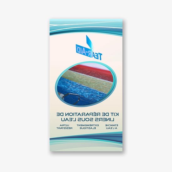 Reparatieset Zwembadfolie - Zwembad Reparatie - Lekken Dichten - Zonder Water Aflaten - 75 x 150 mm - Transparant van Merkloos