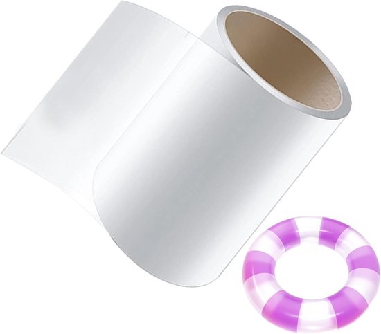 Reparatieset Zwembadpleister - Waterdichte Stickers - Lekkages Dichten - Sterke Hechting - 1 Meter Lengte - Doorzichtig