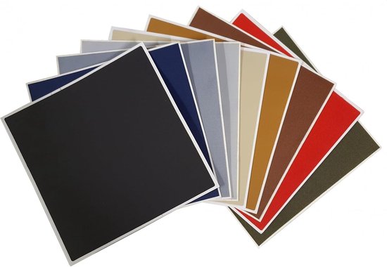 Reparatiestickers Nylon - Zelfklevende Patches - Outdoor Uitrusting - Waterdicht & UV-bestendig - 2 stuks 140x140mm - Middengrijs