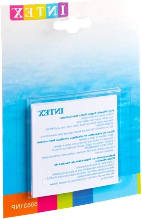 Reparatiestickers Opblaasbaar - Plakkers Zwembad - Repareren Lekkages - Zelfklevend - 7x7 cm - Wit