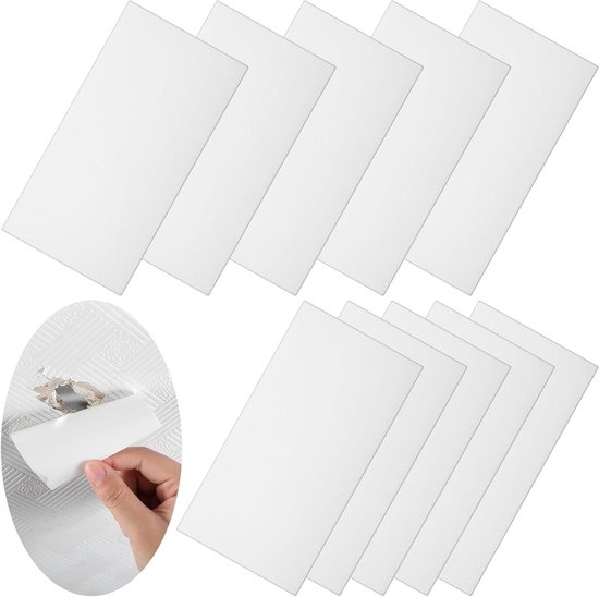 Reparatiestickers Set - Waterdichte Pleisters - Gaten Dichten - UV Bestendig - 10 Stuks - Wit
