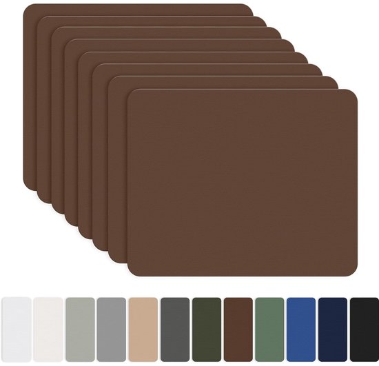 Reparatiestickers Textiel - Zelfklevende Patches - Waterdicht Maken - Sterke Hechting - 20x15cm 8 Stuks - Bruin van Merkloos