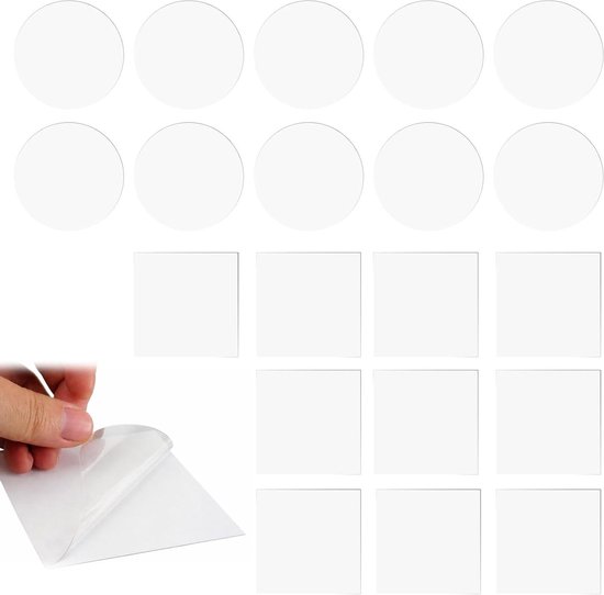 Reparatiestickers - TPU Plakkers - Waterdicht Maken - Zelfklevend - 20 Stuks - Transparant