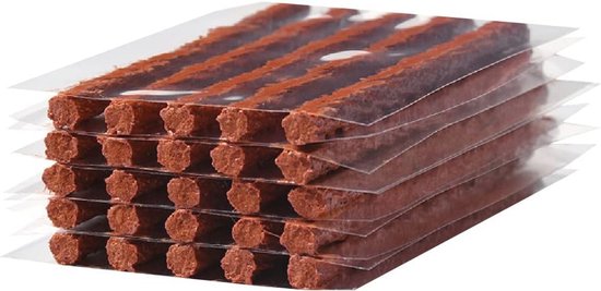 Reparatiestrips voor tubeless banden - 15 stuks, 6 x 100 mm - Voor auto, motorfiets, fiets en kruiwagen van Merkloos