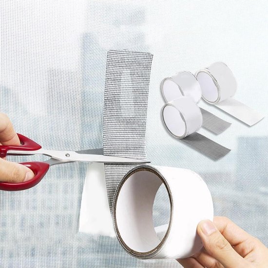 Reparatietape - Gaaspatch - Schermen Repareren - Glasvezel Materiaal - 5 cm x 2 m - Grijs