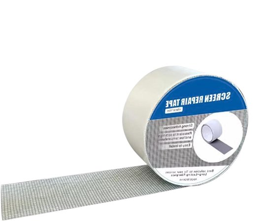 Reparatietape Hor - Raamfolie Kit - Gaten Dichten - Waterdicht Vezelmateriaal - 4.8 x 100 cm - Grijs