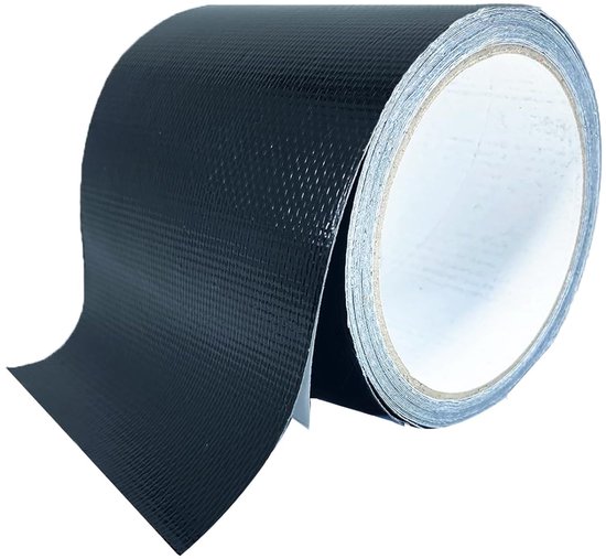 Reparatietape Luifel - Waterdicht Zeildoek - Outdoor Reparatie - Versterkt met Glasvezel - 6 Meter Lengte - Zwart