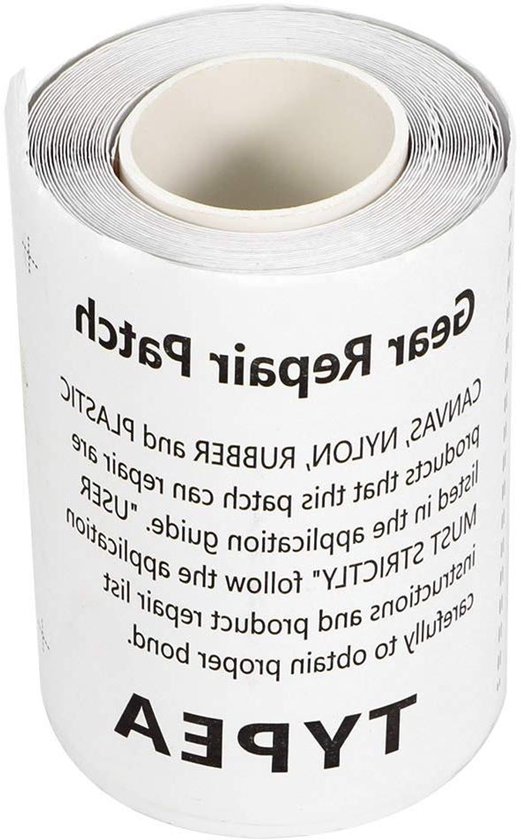 Reparatietape - Plakker Sticker - Tent Repareren - Waterdicht TPU Materiaal - 7.5 x 375 cm - Transparant van Merkloos