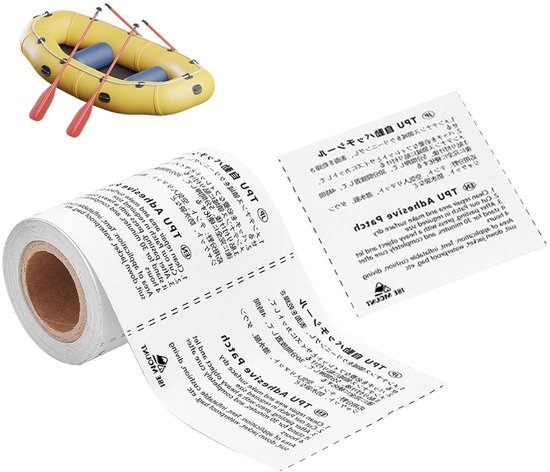 Reparatietape Set - Tent Reparatie Kit - Outdoor Uitrusting Herstellen - Waterdicht en Scheurvast - 7.5 x 375 cm - Transparant van Merkloos