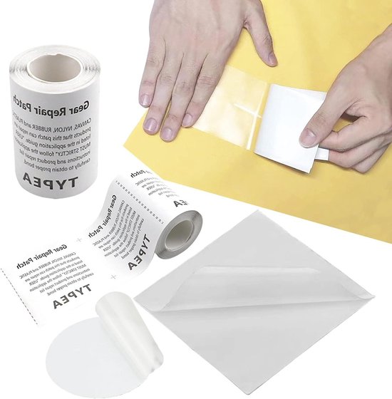 Reparatietape Set - Zelfklevende Pleisters - Snelle Reparatie - Waterbestendig TPU - 6 Stuks - Transparant