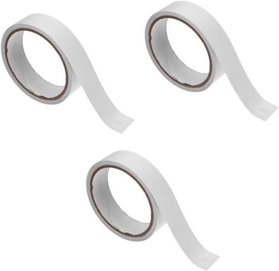 Reparatietape Stof - Waterdichte Plakker - Snelle Herstellingen - Zelfklevend - 3 Stuks - Wit
