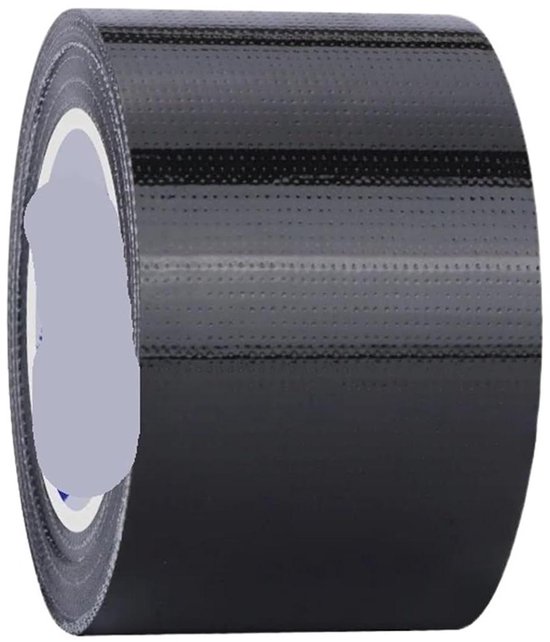Reparatietape Tent - Plakband Zeil - Scheuren Dichten - Met de hand te scheuren - 20 meter - Zwart