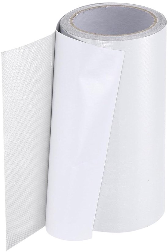 Reparatietape - Tent reparatie - Waterdicht Maken - UV-bestendig - 8m x 20cm - Wit van Merkloos