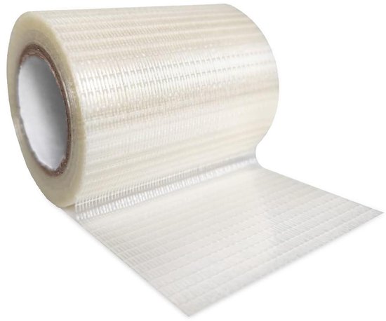 Reparatietape - Tent tape Zeil reparatie - Scheuren dichten - Glasvezel versterkt - 8 cm x 12 m - Transparant van Merkloos