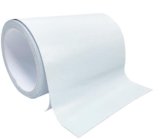 Reparatietape voor Luifels - Zeil reparatie tape - Scheuren dichten - Glasvezel versterkt - 12cm x 6m - Wit van Merkloos