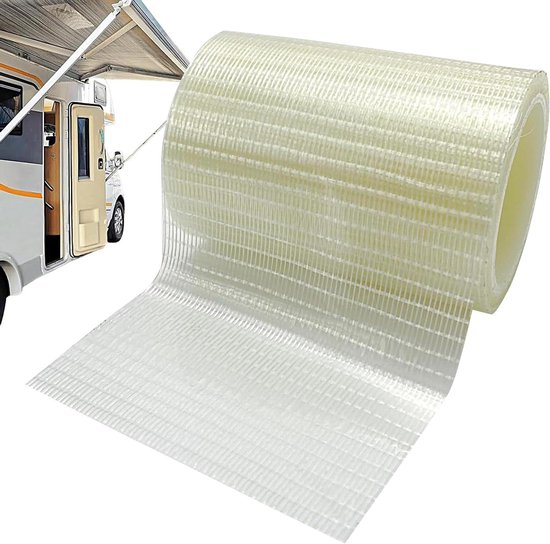 Reparatietape voor Stoffen - Waterdichte Patchrol - Buitenuitrusting Repareren - All Weather Sealer - 8 x 10 cm - Wit