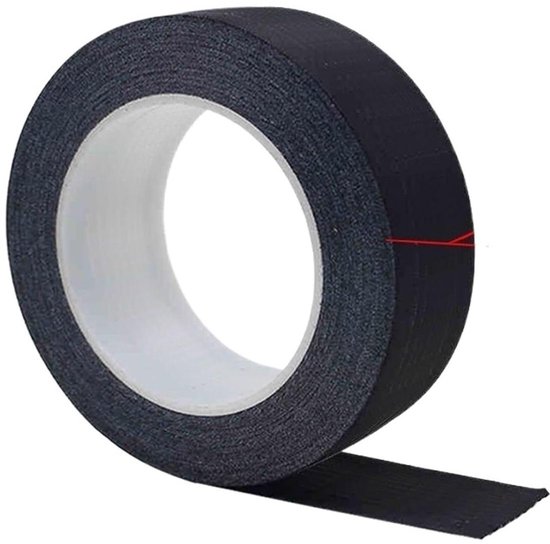 Reparatietape voor tent - Zeil reparatie - Scheuren dichten - Hoge kleefkracht - 30 meter - Zwart