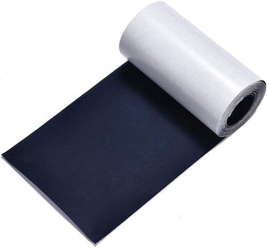 Reparatietape voor Textiel - Tent Plakker - Scheuren Dichten - Waterdichte Coating - 200 cm x 7.6 cm - Zwart