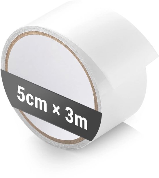 Reparatietape - Waterdichte tape - Tent repareren - Hoge temperatuurbestendig - 5 cm x 3 m - Transparant van Merkloos