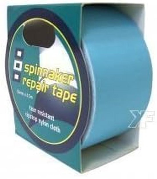 Reparatietape Zeil - Waterdichte Plakband - Vlieger Zeil Reparatie - Sterk Nylon Materiaal - 4.5 x 50cm - Lichtblauw van Merkloos
