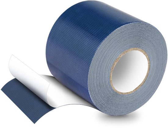 Reparatietape Zeildoek - Stofpatches Waterdicht - Snelle Herstellingen - Sterke PVC Kleefkracht - 10 Meter Lengte - Blauw
