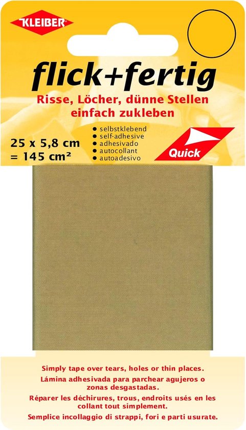 Reparatietape - Zelfklevende Patches - Gaten Dichten - Snelle Waterdichte Reparaties - 25 x 58 cm - Beige van Merkloos