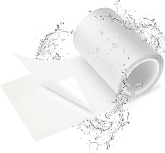 Reparatietape Zwembad - Waterdichte Plakker - Lekkages Dichten - Onderwater Toepasbaar - 10 x 215 cm - Transparant van Merkloos