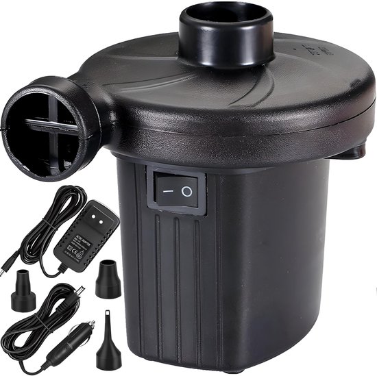 Retoo 230V Elektrische Luchtpomp - 2-in-1 Inflator en Deflator met 3 Opzetstukken van Merkloos