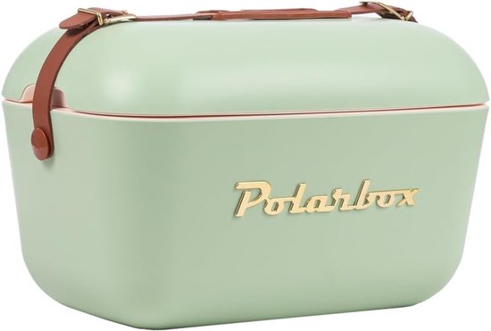 Retro Koelbox met Thermische Isolatie - Passieve Koelbox voor Picknick, Strand en Camping - Vintage Design Cooler