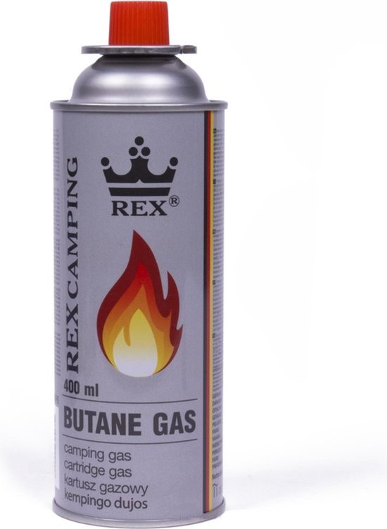 Rex Butaangas flessen 227 g – Camping & Noodpakket 4 stuks van Merkloos