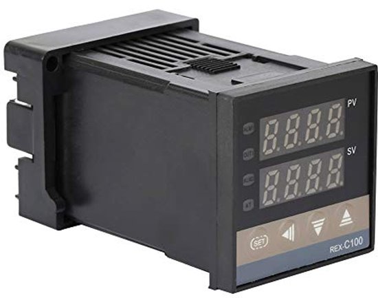 REX-C100 Temperatuurregelaar, REX-C100FK02-M * AN PID digitale temperatuurregelaar, relaisuitgang, thermostaat AC 250 V, temperatuurregelschakelaar, industriële besturingen van Merkloos