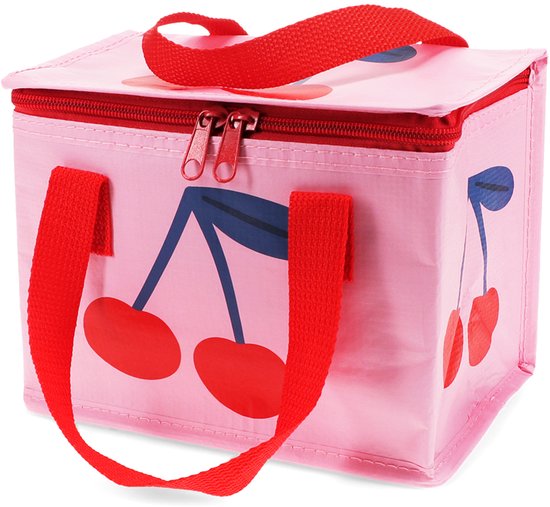Rex London Geïsoleerde Lunchtas Cherry – Koeltasje met Rits – Lunch Bag voor Werk, School & Picknick van Merkloos