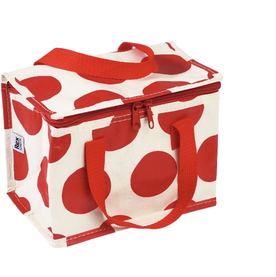 Rex London Spotlight - Koeltasje/ Lunchtasje - Red on White
