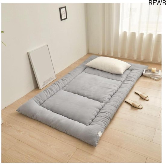 RFWR® Dikke Japanse Tatami Vloermatras - Opvouwbare Slaapmatras voor Thuis en Camping - 90x190 cm van RFWR