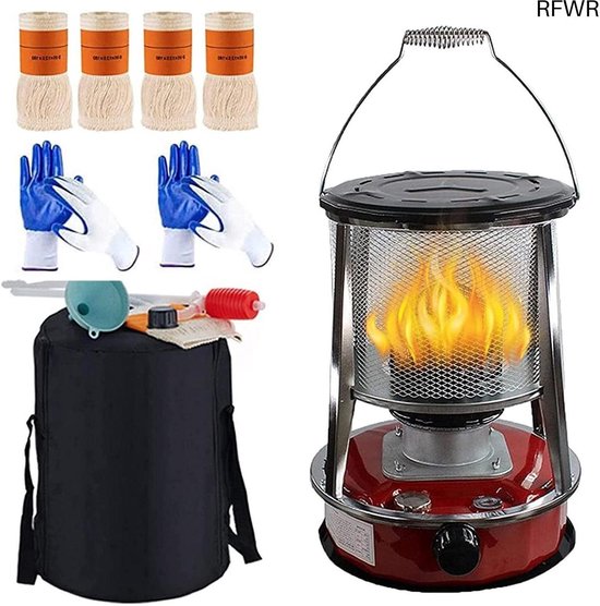 RFWR® Draagbare 4.6L Petroleum Kachel voor Binnen en Buiten - Efficiënte en Veilige Verwarming voor Kamperen, Koken en Terras