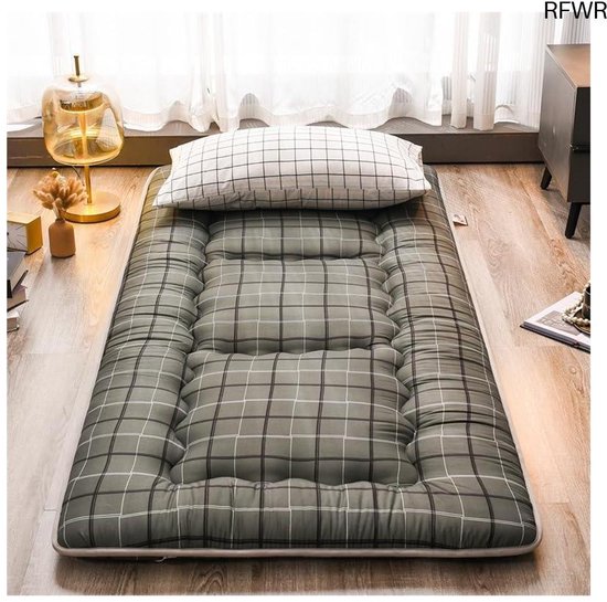 RFWR® Draagbare verdikte futon-vloermatras voor volwassenen - Opvouwbaar slaapcomfort van RFWR