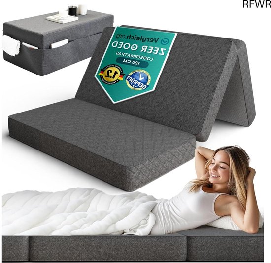 RFWR® Inklapbare 3-in-1 Slaapbank en Opvouwbare Matras voor Comfortabel Slaapgemak - Ideaal voor Gasten en Kleine Ruimtes van RFWR