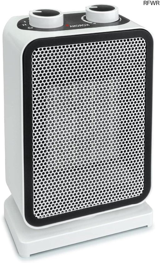 RFWR® Mini keramische ventilatorkachel met oscillatie en 4 standen voor snelle verwarming