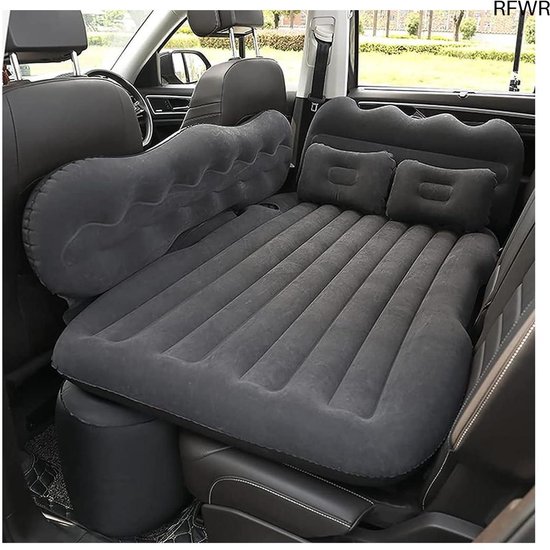 RFWR® Opblaasbaar autoluchtbed voor SUV, comfortabele slaapmatras met luchtpomp voor onderweg, ideaal voor camping en roadtrips