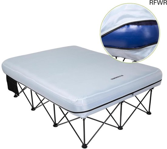 RFWR® Opvouwbaar Campingbed met Luchtmatras voor 2 Personen - Draagbaar en Comfortabel Kamperen van Merkloos