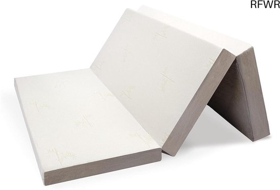 RFWR® Opvouwbaar Eenpersoons Geheugenschuimmatras - Comfortabel Reis- en Campingmatras van RFWR